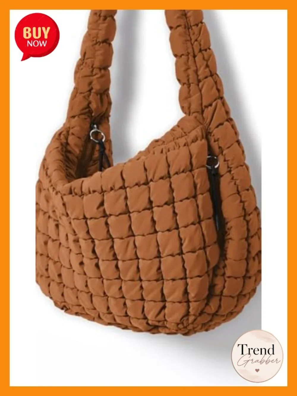 Quilted Carryall Tote Bag Crossbody Hobo Lightweight Padded Shoulder Bag